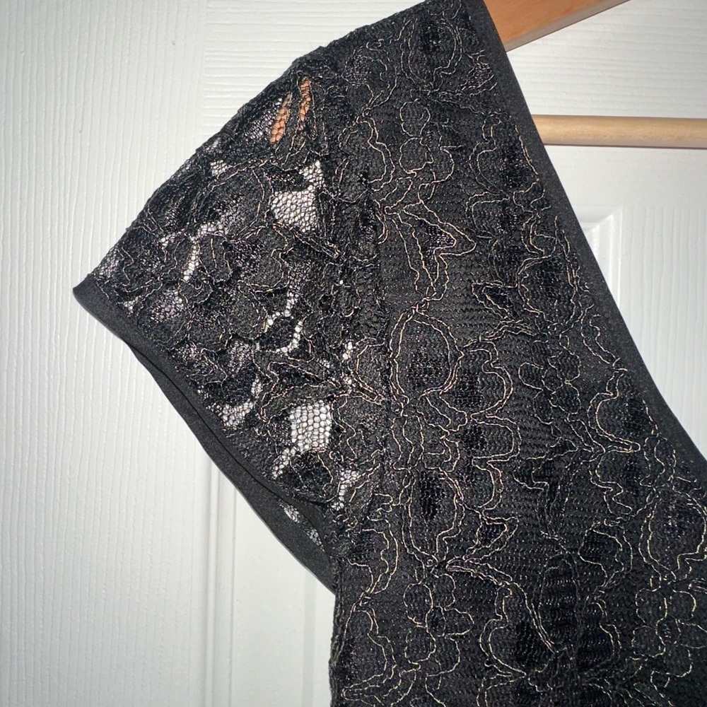Andrew Marc Chic Black Lace Cocktail Dress